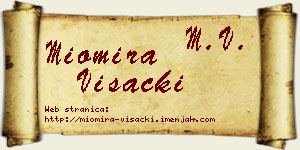 Miomira Višacki vizit kartica